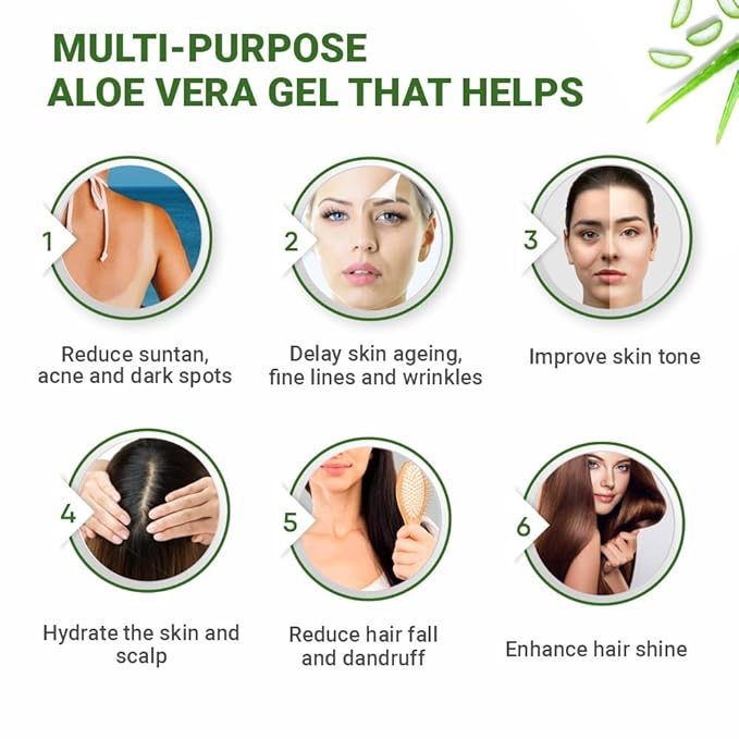 INDUS VALLEY Non-Toxic Aloe Vera Gel for Acne, Scars, Glowing & Radiant Skin Treatment (400 ml)