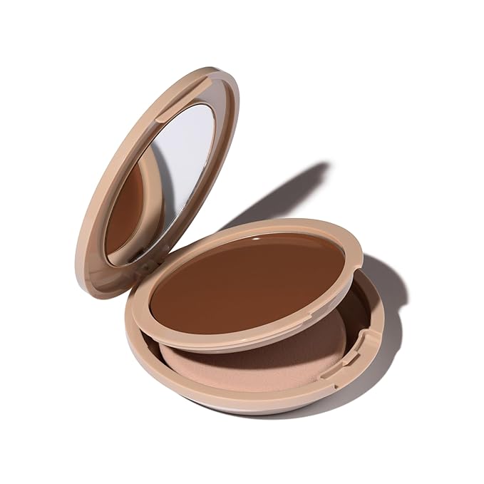 Foundation by No Makeup Makeup | Conceal & Correct with Long-Lasting, Buildable Formula & Lightweight Soft Finish | Cruelty-Free, Vegan, Fragrance-Free | Dark
