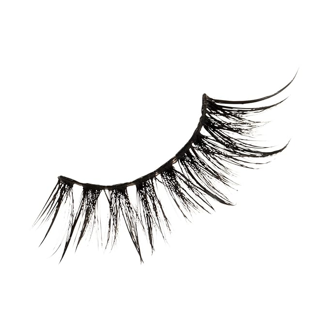 KISS Halloween Lash Drip False Eyelashes, Spiky X Boosted Volume, Unique Wet Look Hydrated Effect, Multi-Length Rewearable Fake Eyelashes, Wispy Crisscross Lash Pattern, Style ‘You Dew You’, 1 Pair, Packaging May Vary