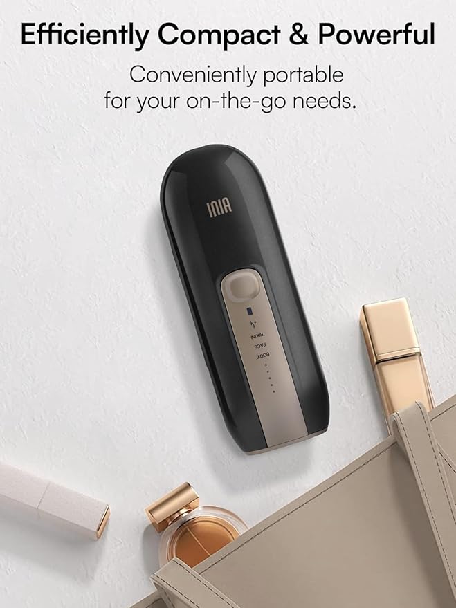 Laser Hair Removal Device for Women and Men, INIA Fond Hair Remover with Long-Lasting in Hair Reduction for Body&Face, Safe at-home Results for Armpits, Bikini and Legs