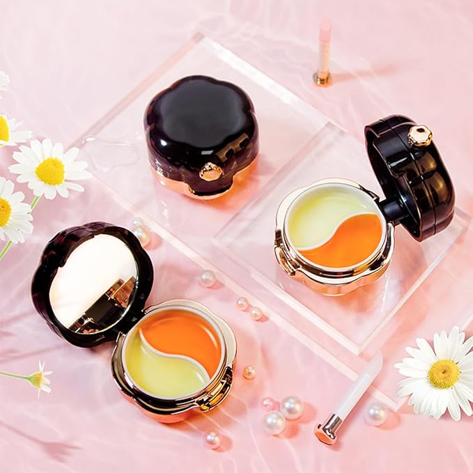 2-in-1 Day Night Double-Color Lip Mask | Jelly Moisturizing | Lip Balm & Lipstick Function | TOMATO Color