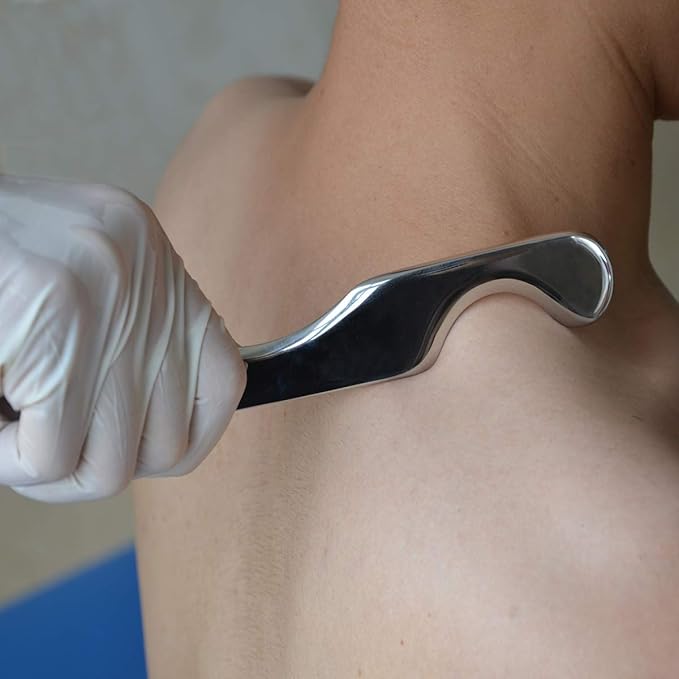 Gua sha Set, IASTM Tool Gua Sha Stainless Steel Muscle Scraper Set of 6 Picese for Soft Tissue Therapy and Reduce Arms,Legs,Back, Shoulder Muscle Pain(6C pcs)…