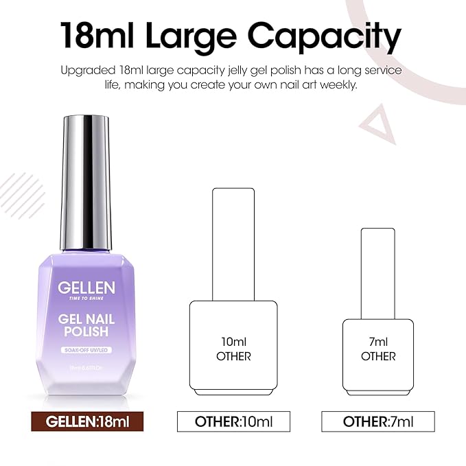 Gellen Brown Gel Nail Polish