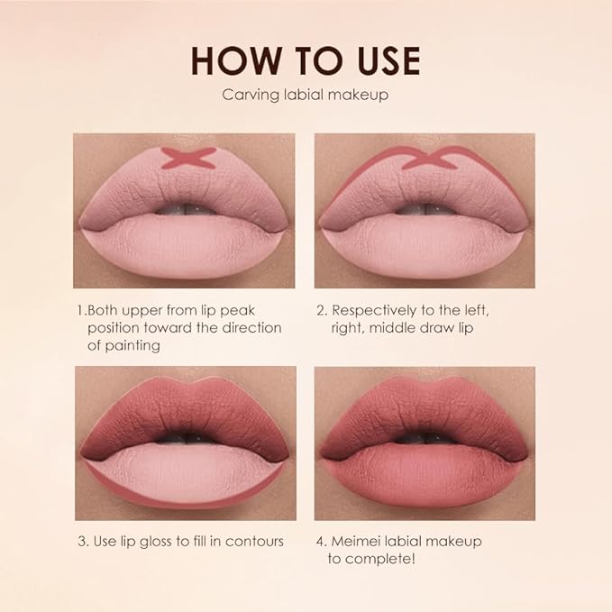 BONNIE CHOICE 12Pcs Matte Liquid Lipstick + Lip Liner Pens Set, 6 Matte Lipstick With 6 Matching Smooth Lipliner Waterproof Long Lasting 24 Hour Lip Gloss Makeup Christmas Day Gifts for Women