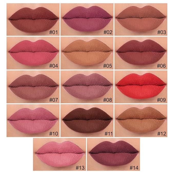 2Pcs Longwear Liquid Lip Liner Stain Marker Pen Set Long Lasting Waterproof, Maroon Dusty Mauve Purple Matte 24 Hour Lip Liner and Lipstick Combo Korean Color Stay Lipliner All Day Lips Stain peel off