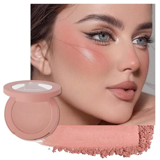 Blush for Cheeks,Pink Peach Powder Matte Blush Palette Cheeks Face Makeup for Older Women,Lightweight,Smooth,Blendable,Fade and Transfer-Resistant,Effortless Matte Natural Finish,Vegan & Cruelty Free