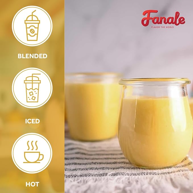 Fanale Premium Egg Pudding Bubble Tea Flavoring Powder | Perfect for Baking, Smoothies, Desserts and Drinks | Instant Flavoring Powder for Boba Milk Tea - 2.2 Pounds (Pack of 20).