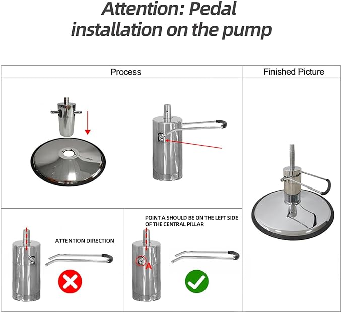 Professional Adjustable Vintage Barber Chair for Hairdressers Heavy Tattoo Shampoo Beauty Salon Equipment(Golden Square)