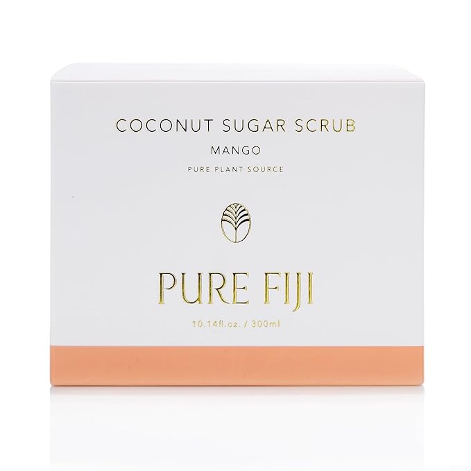 Pure Fiji Coconut Sugar Body Scrub, Mango (10.14 Oz /300ml)