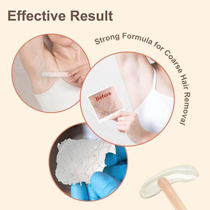 Hard Wax Beads for Hair Removal, Wax Beans for Sensitive Skin, 300g (10 Oz)/bag (Coconut), Unisex, Full Body Waxing, Painless and Effective for Sensitive Skin Hair Removal