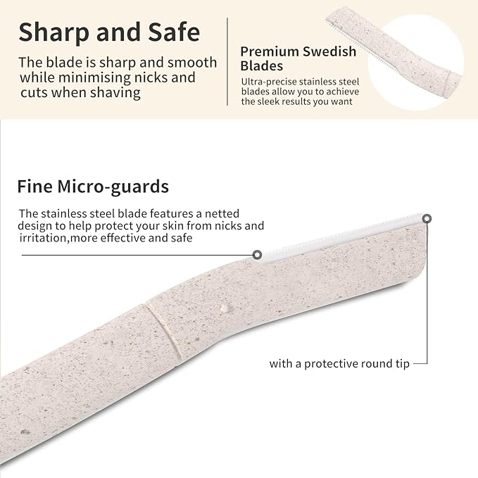 Disposable Dermaplane Razors for Women, Face Razors for Women Peach Fuzz Removal, Exfoliating Dermaplaning Tool, Eyebrow Razor, Facial Razor, Dermaplaning Razor, 9 Count