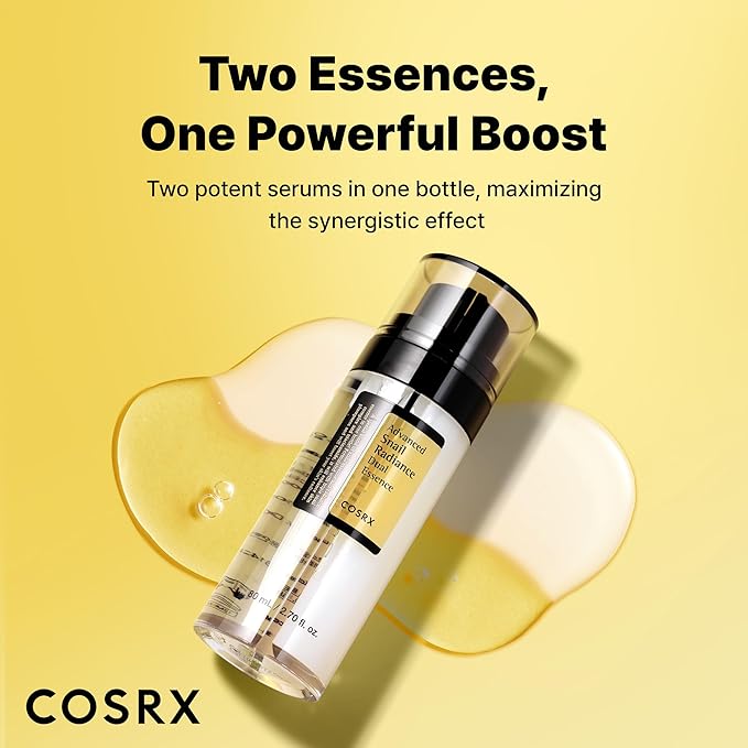 COSRX Snail Mucin 74% + Niacinamide 5% Dual Essence, Anti Aging Face Serum for Dull Skin, Sensitive Skin, Not Tested on Animals, Korean Skin Care, Stocking Stuffers for Women, 2.70 fl.oz / 80ml