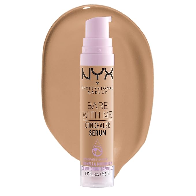NYX PROFESSIONAL MAKEUP Bare With Me Concealer Serum, Concealer Makeup For Up To 24Hr Hydration - Medium
