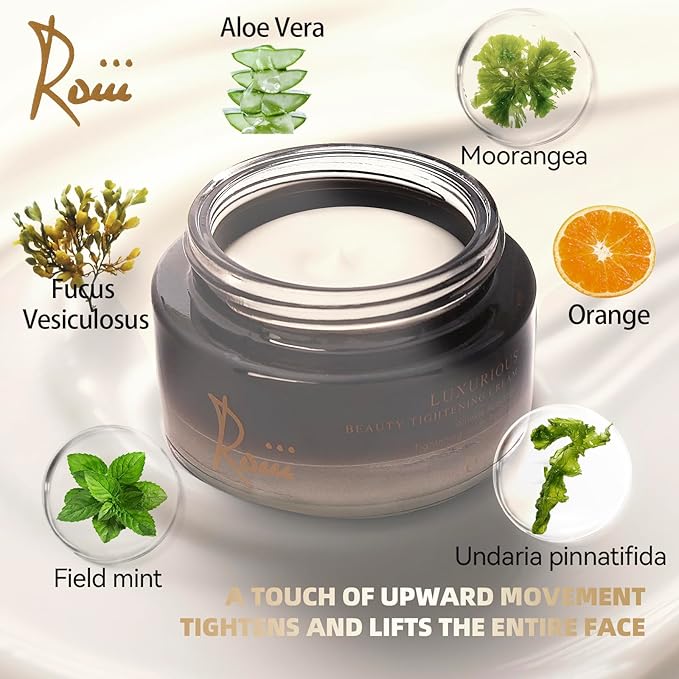 Roiii Anti-Aging Face Bandage Cream Ageless Enriching Renewal Vitamin C + Niacinamide + Hyaluronic Acid | Moisturizing Skin Lift Neck Cream for Firmer Skin to Reduce Appearance of Fine Lines (1.7Oz)