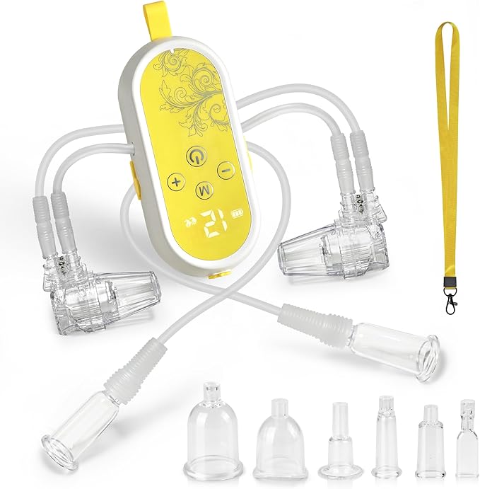 Electric Facial Cupping Set for Face – Portable 3-in-1 Facial Cupping & Gua Sha & Massage Tools and Scraping Device Reduces Puffiness, Sculpting, and Toning The Skin