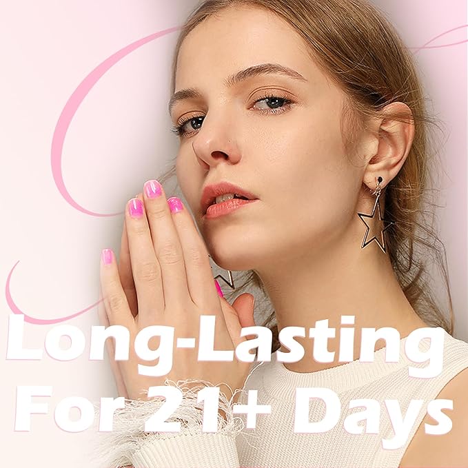 Jelly Gel Polish, 20 Colors Trendy Neon Jelly Gel Nail Polish Kit Glossy Crystal Transparent Gel Polish Nude Pink Purple Green Blue Yellow Red Colors Nail Polish Set Soak Off UV LED