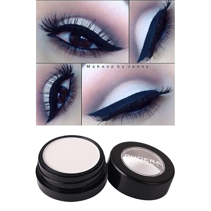 MEICOLY Off White Eye shadow,Beige Matte Cream Single Eyeshadow for Halloween Makeup,Natural Nude Pressed Powder Eyeshadow,Long Lasting Matte Shade Eyelid Color,Pigmented Eye Makeup for Women Girls