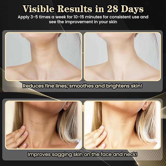 Red Light Beauty Device for Face and Neck, Based on High-end Red and Blue LED Light, Facial Cold and Hot, Vibration Technology, 3 Color Led Face and Neck Beauty Device for Home Use, Pearly White