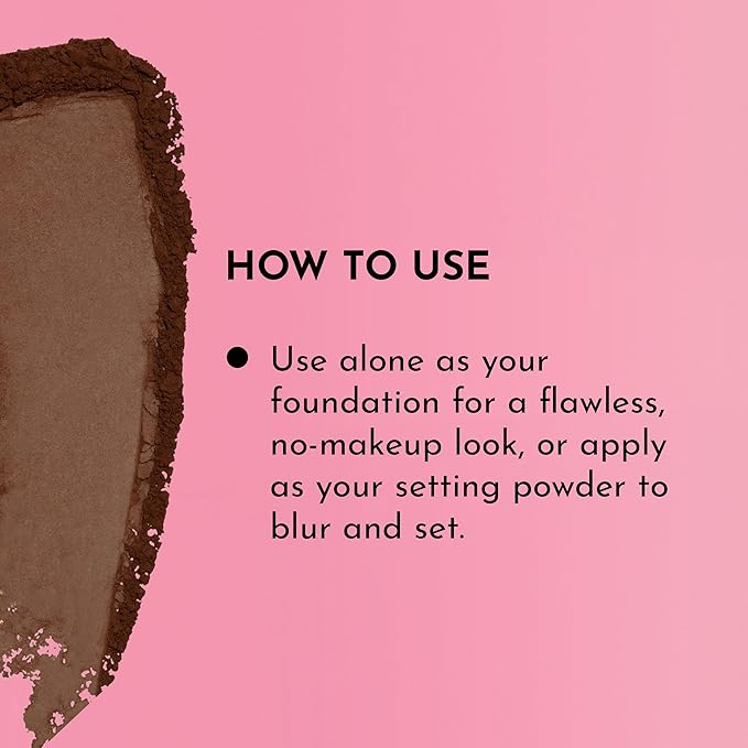 Lawless Talc-Free Skin-Smoothing Perfecting Powder - Deep - Premium Makeup, Skin Smoothing Powder with Natural Ingredients, Ultra-Fine Soft Focus Setting Powder, Talc Free - 0.34 oz