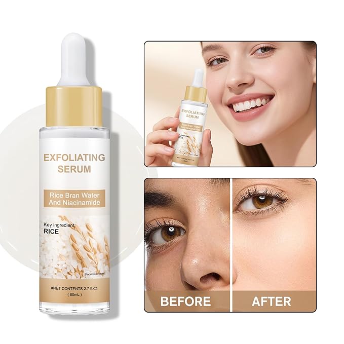 Peel Shot Glow Rice Ampoule Duo – Peel Shot Serums with White & Black Rice Extract, BHA, Niacinamide & Hyaluronic Acid – Exfoliating, Brightening, Moisturizing, Blackhead Remover & Pore Refining