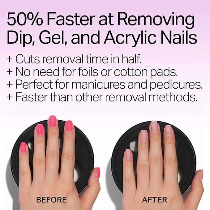 Nailboo Acetone Nail Polish Remover & Heated Soak Off Bowl Kit – Pure Acetone 16fl oz & Electric Nail Removal System for Dip Powder, Gel Polish, Acrylic & Press Ons