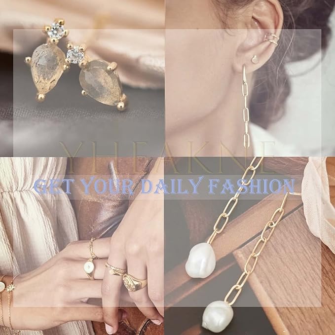 Vintage Circle Drop Earring Gold Cat