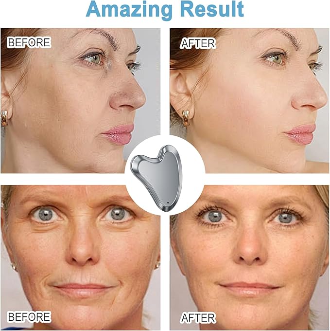 Terahertz Stone Gua Sha Mothers Day Gifts for Mom Scraping Tools Gua Sha Facial Tools Guasha Tool for Face Body Lymphatic Drainage Massager