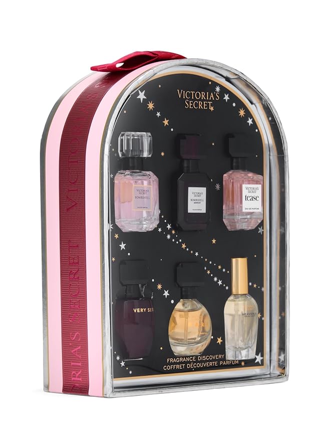 Victoria's Secret Mini Eau de Parfum Discovery Gift Set: Bombshell, Bombshell Magic, Tease, Bare, Very Sexy, & Heavenly