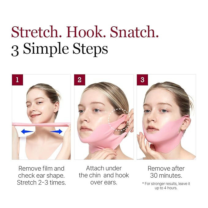 ROUND LAB Camellia Deep Collagen V Lifting Gel Mask 14EA | Double-chin Mask, Instant Cooling & Depuffing, Face Toning Belt, Collagen V-line, Improves Sagging Skin, Lifting & Firming 10g/0.35oz