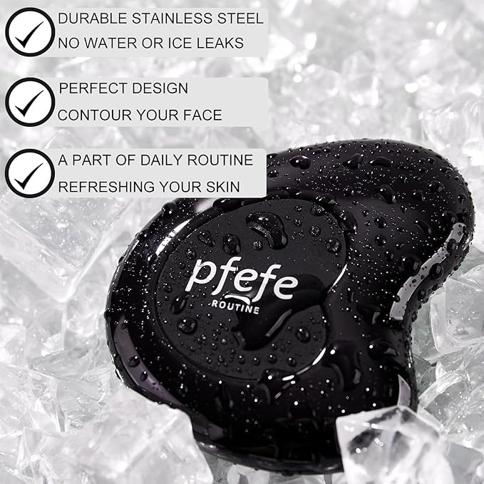 pfefe Stainless Steel Cryo Gua Sha - Gua Sha Facial Beauty Tools - Metal Skin Care Gua Sha for Body SPA Face Neck Eye