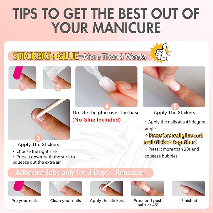 KQueenest Light Red Press on Nails Short Square, Acrylic Fake Nails Short, Natural Fit Small False Nails Press ons, Reusable Gel Stick on Nails for Women Christmas Wear in 24 Pcs