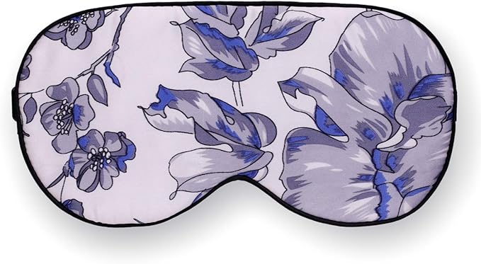 100% Pure Silk Eye Mask Sleep Eye Mask Eye Cover Eyeshade Sleeping Eye Mask Printed Colors (#11)