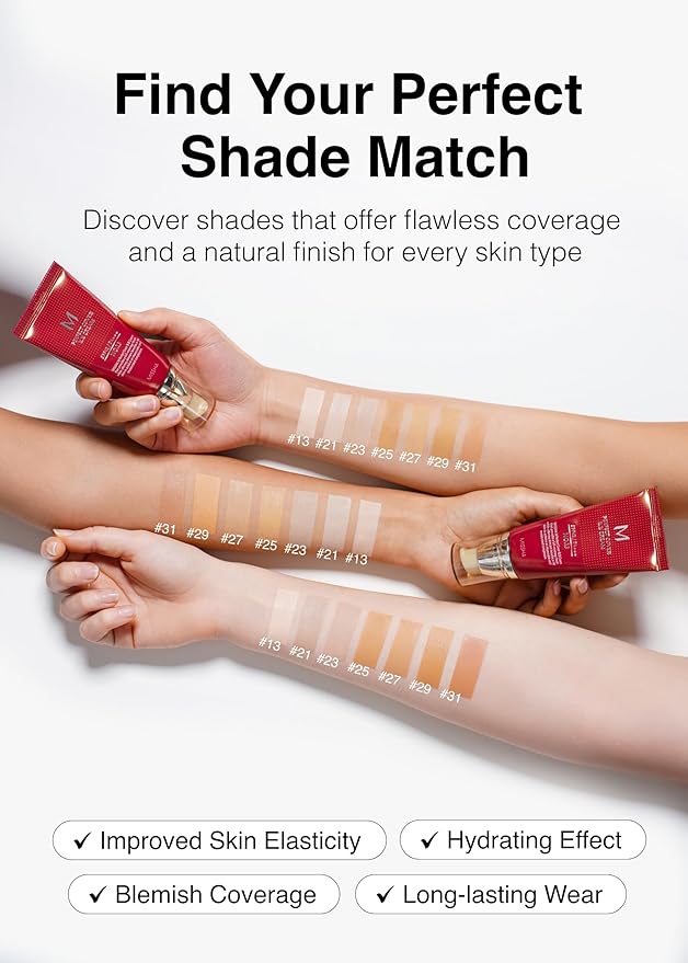 MISSHA M Perfect Cover BB Cream Dual Pack No.23 Natural Beige -Light/Medium with Cool/Neutral Undertone SPF 42 PA +++ 1.69 Fl Oz - Tinted Moisturizer for face with SPF