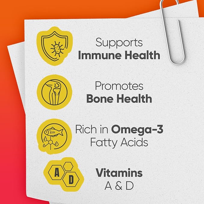 Emulsion de Escocia Cod Liver Oil Liquid for Kids – Cherry, Orange & Strawberry Banana – Omega 3, Vitamins A, D, E & B1 – Dietary Supplement – 6.5 Fl Oz | 3-Pack