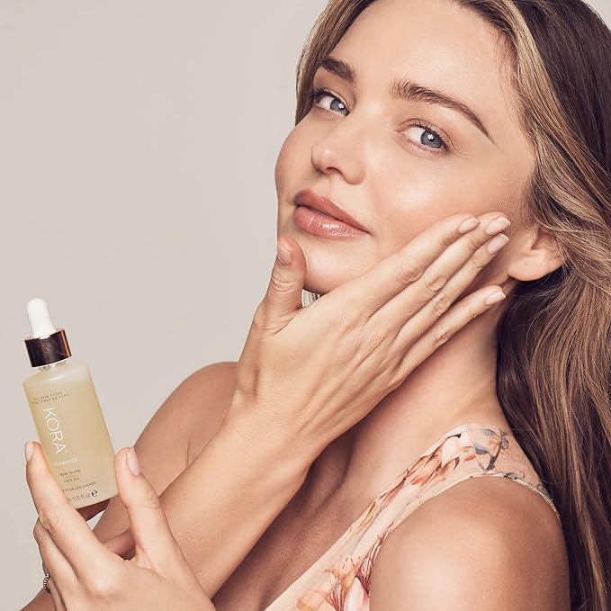 KORA Organics Noni Glow Hydrating Face Oil with Rosehip, Gua Sha Oil, Certified Organic, Cruelty Free, 0.34 fl oz - Face Care Beauty Products for Women