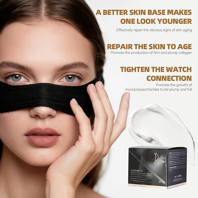 Roiii Anti-Aging Face Bandage Cream Ageless Enriching Renewal Vitamin C + Niacinamide + Hyaluronic Acid | Moisturizing Skin Lift Neck Cream for Firmer Skin to Reduce Appearance of Fine Lines (1.7Oz)