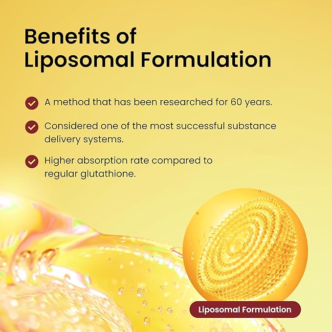 ESTHER FORMULA Liposomal Glutathione Direct (284mg*30strips) Glutathione Strips, Enhanced-Absorption, Korean Beauty Supplement Made in USA for antioxidant, Even Skintone, K-Beauty