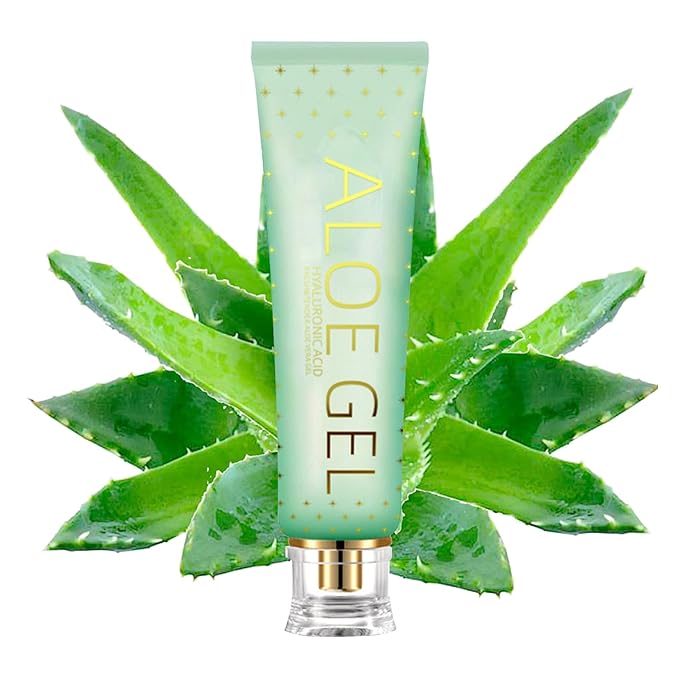 Moisturizing Gel for Face & Body,Non-sticky Gel After Sun Aloe Lotion Skin Care,Fast Absorbing Long Lasting Refreshing Hydrating Face Moisturizer for All Skin Types 09