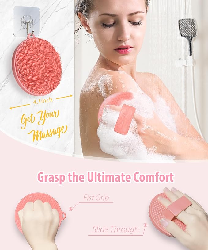 Silicone body scrubber - loop