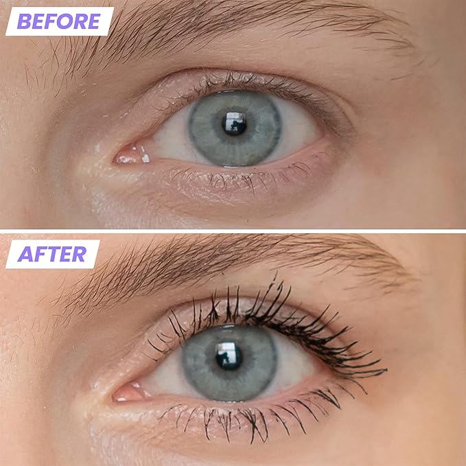 Wonderskin Mascara - Black Mascara for Volume, Length, and Curl - Lengthening, Volumizing & Smudge Proof Lash Makeup