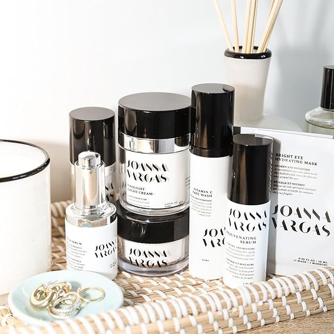 Joanna Vargas Face Serums for Anti Aging with Epidermal Growth Factors for Skin Restoration & Reconditioning - Revitalizing Night Face Serum for Women to Reduce Fine Lines