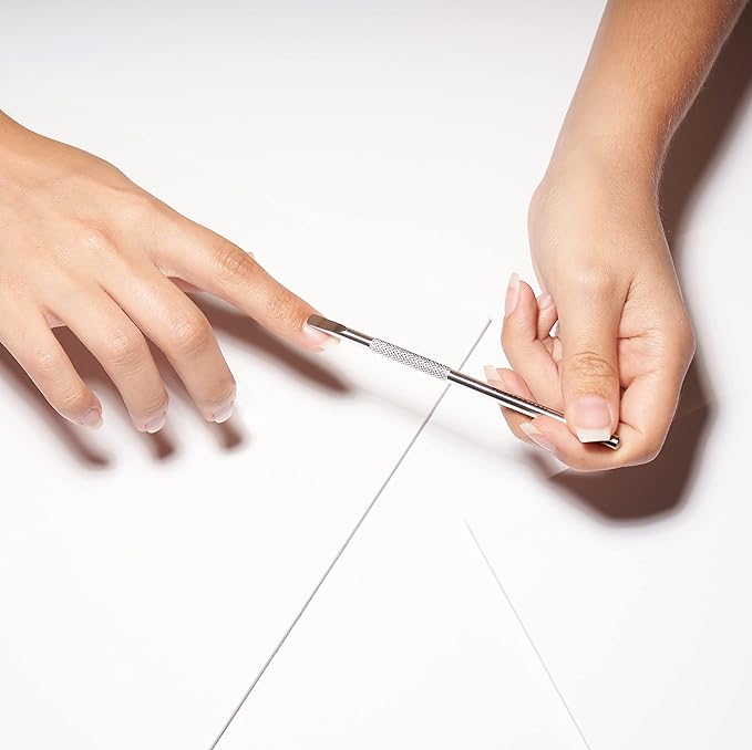 Tweezerman Glass Manicure Set Includes Nail Clipper, Cuticle Pusher, Glass Nail File, and Glass Nail Buffer