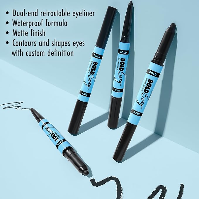 Black Radiance Bold & Sexy Gel Eyeliner,Waterproof Dual-Ended Retractable, Buildable & Blendable Smudge-Proof Smooth Matte Finish, Cruelty-Free & Vegan- After Hours