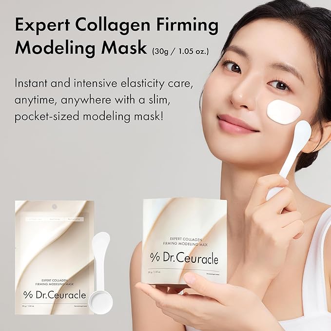 leegeehaam Dr.Ceuracle Expert Collagen Firming Modeling Mask - Jelly Face Mask for Glass Glow Skin, DIY Home Spa, Korean Skincare for Stocking Stuffers (30g / 1.05 oz.)