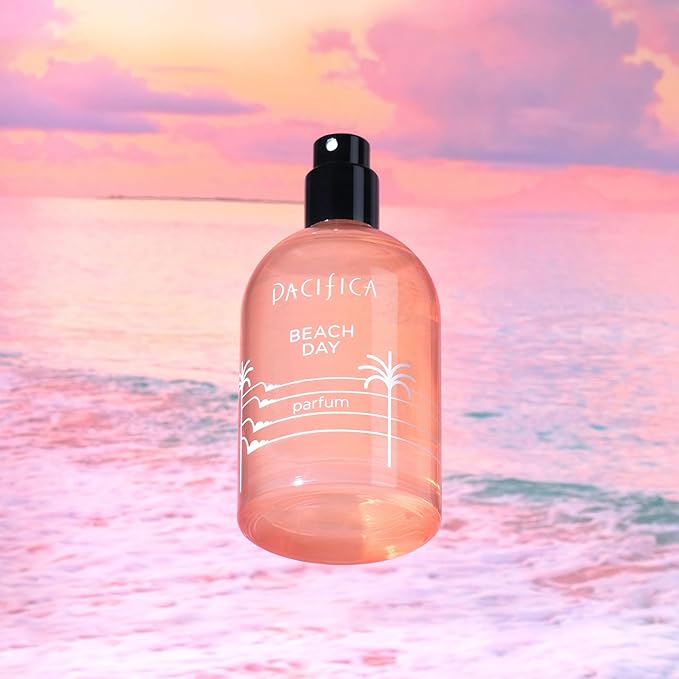 Pacifica Beach Day Spray Perfume, Fragrances, Bliss, Bergamont, Orange Flower, Sandalwood, Amber, Suede Leather, Clean Perfume, Parfum, Eau de Toilette Clean Vegan & Cruelty-Free