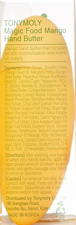 TONYMOLY Magic Food Mango Hand Butter, 1.5 Fl Oz