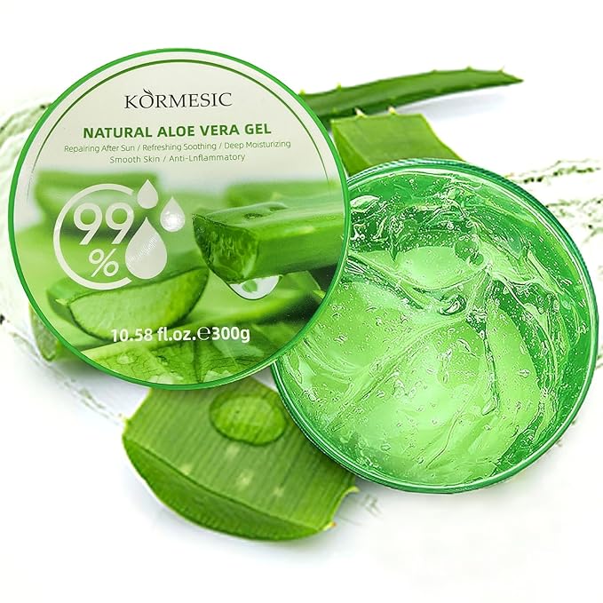 Facial Aloe Vera Gel, 99% Pure Aloe Vera Moisturising Gel for Skin, Scalp and Hair, Soothing Aloe Vera Facial Moisturising Gel, Multi-Purpose Skin Care, Soothe Your Skin (10 oz)