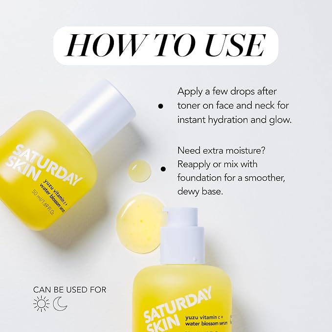 Vitamin C Serum For Face From Yuzu - Brightening Formula With Hyaluronic Acid 7 Peptide Mix And Niacinamide, Deeply Hydrate, Improve Uneven Skin Texture, Vegan, Korean Skin Care (50 ml)