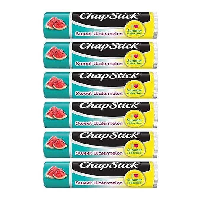 Sweet Watermelon Chapstick 6-Pack. Includes Bonus Bundle