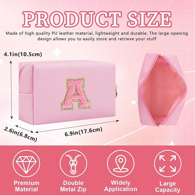 Personalized initial letter patch makeup